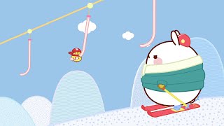 Skiing | Molang 🐰🐥 Cry Babies and Friends in English | Animation and Cartoons