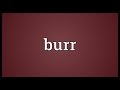 Burr Meaning