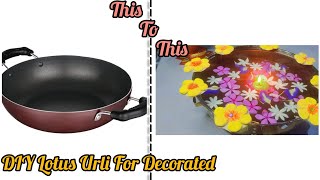 DIY Urli | Urli Decoration Ideas | Urli Flower Decoration | Diwali Decoration Ideas