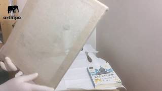 How to paint primer on a canvas? For Cotton Canvas, Lining Painting First, Canvas Making