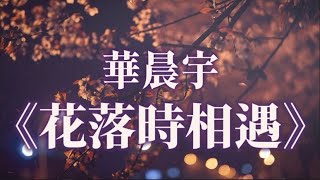 華晨宇《花落時相遇》動態歌詞『將有一天你會遇見美好的一切 值得珍惜無數擦肩 無數相見 花開與花落 就算離別 將有一天你會擁有美好的生活 』【Pinyin Lyrics Video】