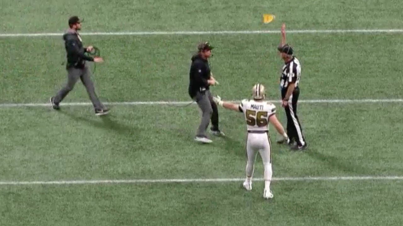 Sean Payton Runs Onto The Field Causing Game-Losing Unsportsmanlike ...