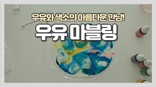 우유 마블링? 우유와 색소 세제가 만나면 일어나는일