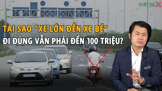 Tại sao xe lớn đền xe bé? Đi đúng luật nhưng vẫn phải bồi thường tai nạn giao thông