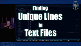 Developer Tips #000 - Finding Unique Lines in a Text File