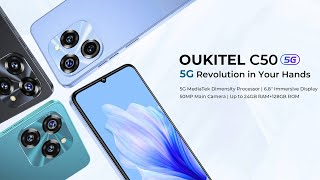 OUKITEL - C50 Smartphone 6.8“ HD+ 5150mAh Battery 24+128GB Mobile Phone 50 MP Camera