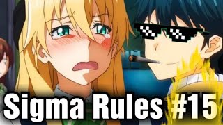Sigma Rule But It's Anime #15 | Sigma Rule Anime Edition | Sigma Male Memes