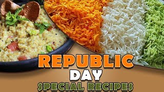 Republic Day Special Recipes | Tiranga Rice | Masala Khichdi | Cook Book | Homemade Recipes