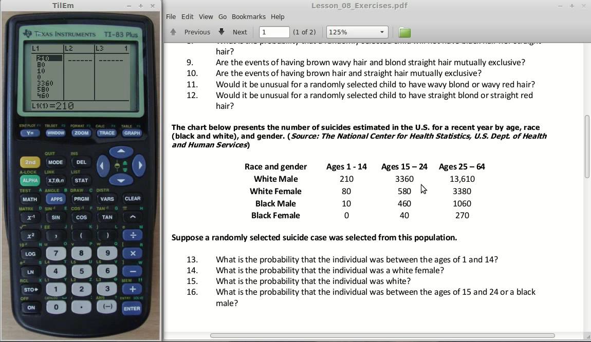 Summing A List Of Numbers Using The TI-83 Or TI-84 Calculator - YouTube