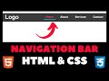 How To Create A Navigation Bar Using HTML And CSS | Learn Web