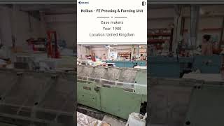 Used Case Makers Machine | Kolbus - FE Pressing \u0026 Forming Unit for SALE @Machinedalal