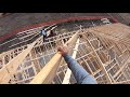 gopro hero 7 house framing scaffolding on hip