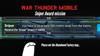 Sniper Award mission - War Thunder mobile