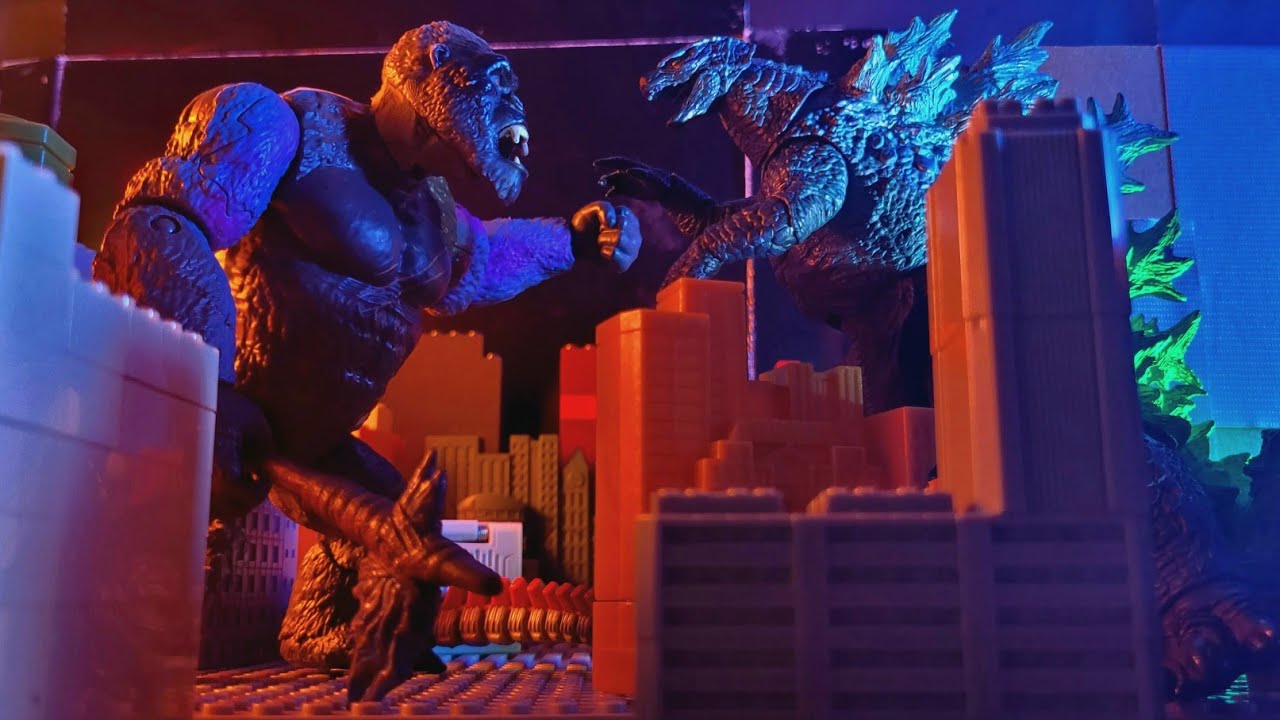 Godzilla Vs Kong Final Battle Redone And Extended (Stop Motion ...