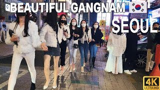 [4K] Walking in Gangnam Club Streets- Nightlife - Walking Tour Seoul Korea 2025