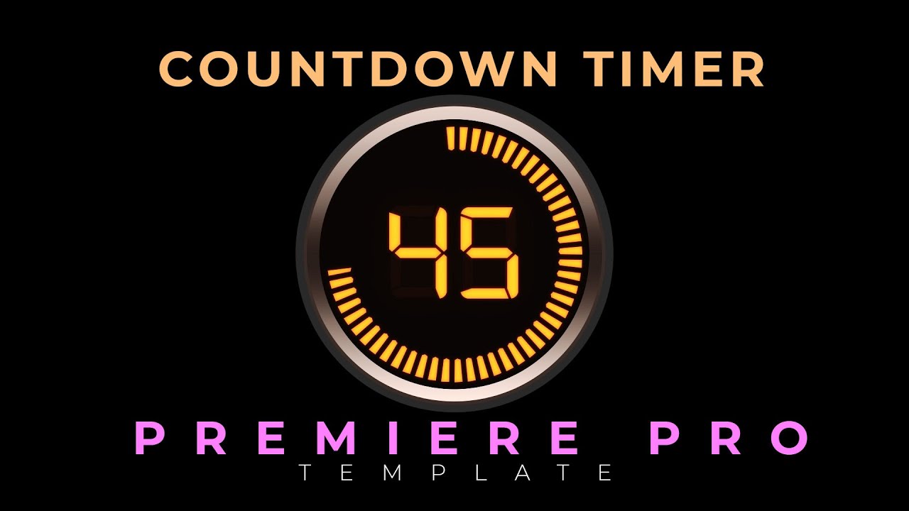 Countdown Timer Premiere Pro Template Free