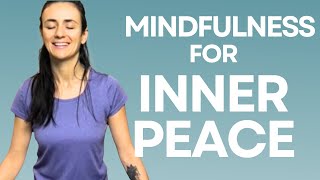 MINDFULNESS FOR INNER PEACE. Practice observing your thoughts with loving awareness and curiosity.