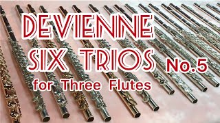 ドビィエンヌ　フルート3重奏　5番　ト短調　DEVIENNE TRIOS THREE FLUTES Nr.5 g-moll