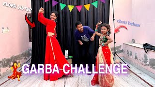 Garba Dance Challenge 💃🏽 Choti vs Badi Behan Compition