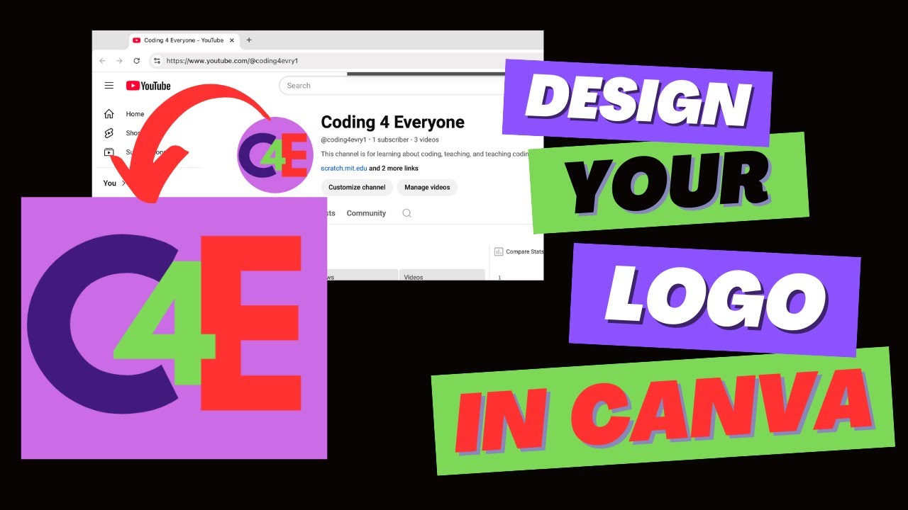 Design Your Youtube Logo In Canva For Beginners Youtube