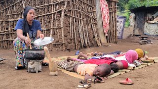 Desert Women Morning Routine in winter | Village Life Africa | Traditional Desert Village Food