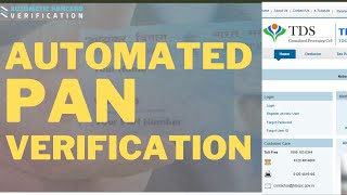 Traces Automatic Pan Card Verification Bulk PanCard Number verify - tdscpc.gov.in