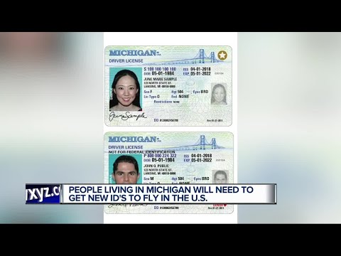 People living in Michigan will need to get new ID's to fly in the US People living in Michigan will need to get new ID's to fly in the US