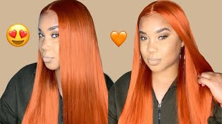 🧡😻🔥 GET INTO THIS $50 Orange Hair Slay! | ft ReadyWig