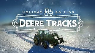 DeereTracks | Christmas Edition - FARMER CREATES AMAZING SNOW ART WITH TRACTOR \u0026 DRONE