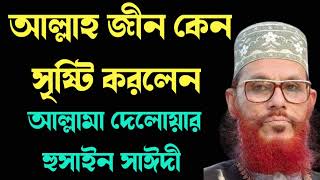 আল্লাহ জীন কেন সৃষ্টি করলেন / মানুষ কিভাবে সৃষ্টি হলো এর আসল কারণ / আল্লামা দেলোয়ার হুসাইন সাঈদী