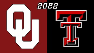 2022 Oklahoma Sooners vs Texas Tech Red Raiders | College Football  Game Replay