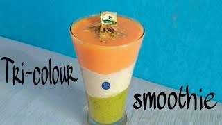 Healthy Tri-colour Smoothie | Independence Day Special Recipe