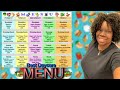 MY IN-HOME DAYCARE MENU FOR AGES 1-12 YEARS!!!