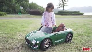 Blackish Green Tobbi 12V Bentley Ride On Car For Kids