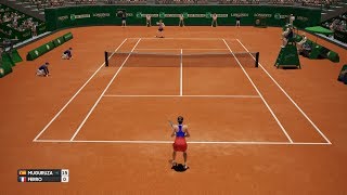 Garbiñe Muguruza vs Fiona Ferro - AO International Tennis PS4 Gameplay