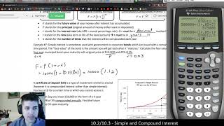 [Math 3033] Example of Simple Interest