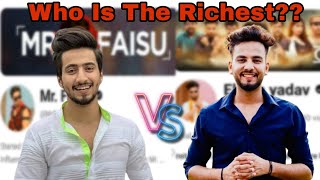 Who Is The Richest Person?? || Elvish Yadav Vs Mr Faisu || Faisal shaikh || Elvish Yadav