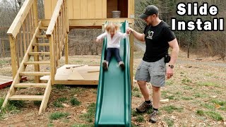Installing a Slide. Build a Playhouse 11