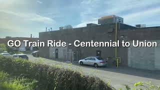 Stouffville Line GO Train Ride: Centennial to Union Station