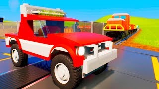 Can Truck Stop Color Lego Train - Ultimate Car Destruction - Brick Rigs Gameplay