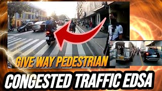 ⭕️CONGESTED TRAFFIC AND GIVE WAY PEDESTRIAN - SAFETY FIRST