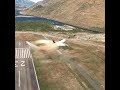 so crazy the appearance of a canada plane when it is about to land