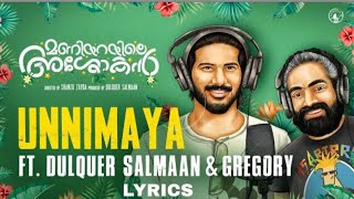 Maniyarayile Ashokan | Unnimaya Full Song With Lyrics | Dulquer Salman | Gregory | MGGallery