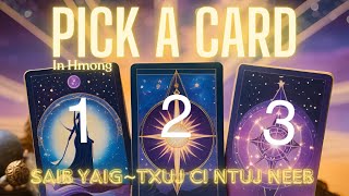 Master PaLiChee Saib Yaig Hais Lus Hmoob ~ PICK A CARD READING 2.3.25