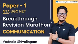 Breakthrough Revision Marathon | Communication | NTA UGC NET | Vodnala Shivalingam