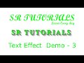 Text Shadow Effect | Demo - 3 | Css | SR Tutorials