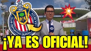 💥🤯¡DIOS MÍO! ¡LO CONFIRMAN! ¡YA ES OFICIAL! NOTICIAS CHIVAS HOY