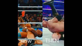 WWE The rock and new wrestler Then and now the rock wwe 2023superstarsthen and now #viral