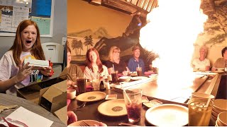 Cali's 13th birthday | Japanese steakhouse | Opening presents