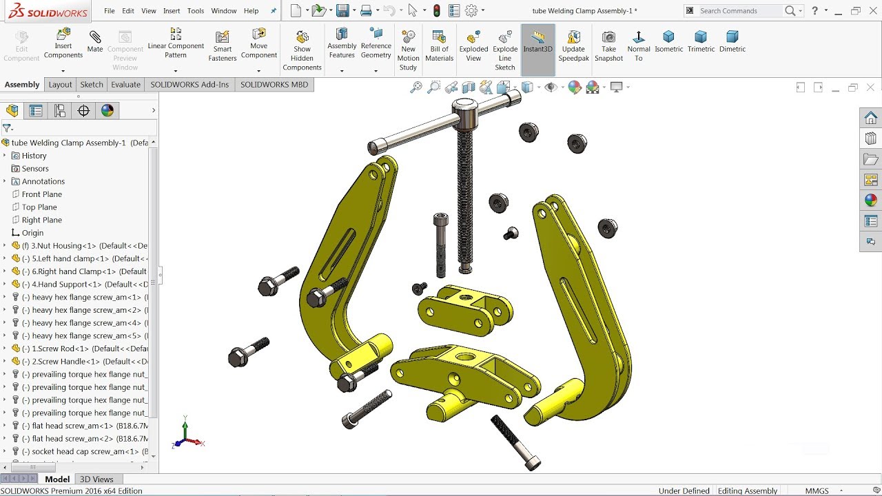 Solidworks Tutorial Exploded View In Solidworks Youtube